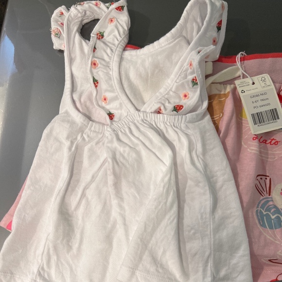 Mini Boden ice cream sundae skort 5-6Y strawberry cross back tank top 4-5Y - Picture 4 of 8